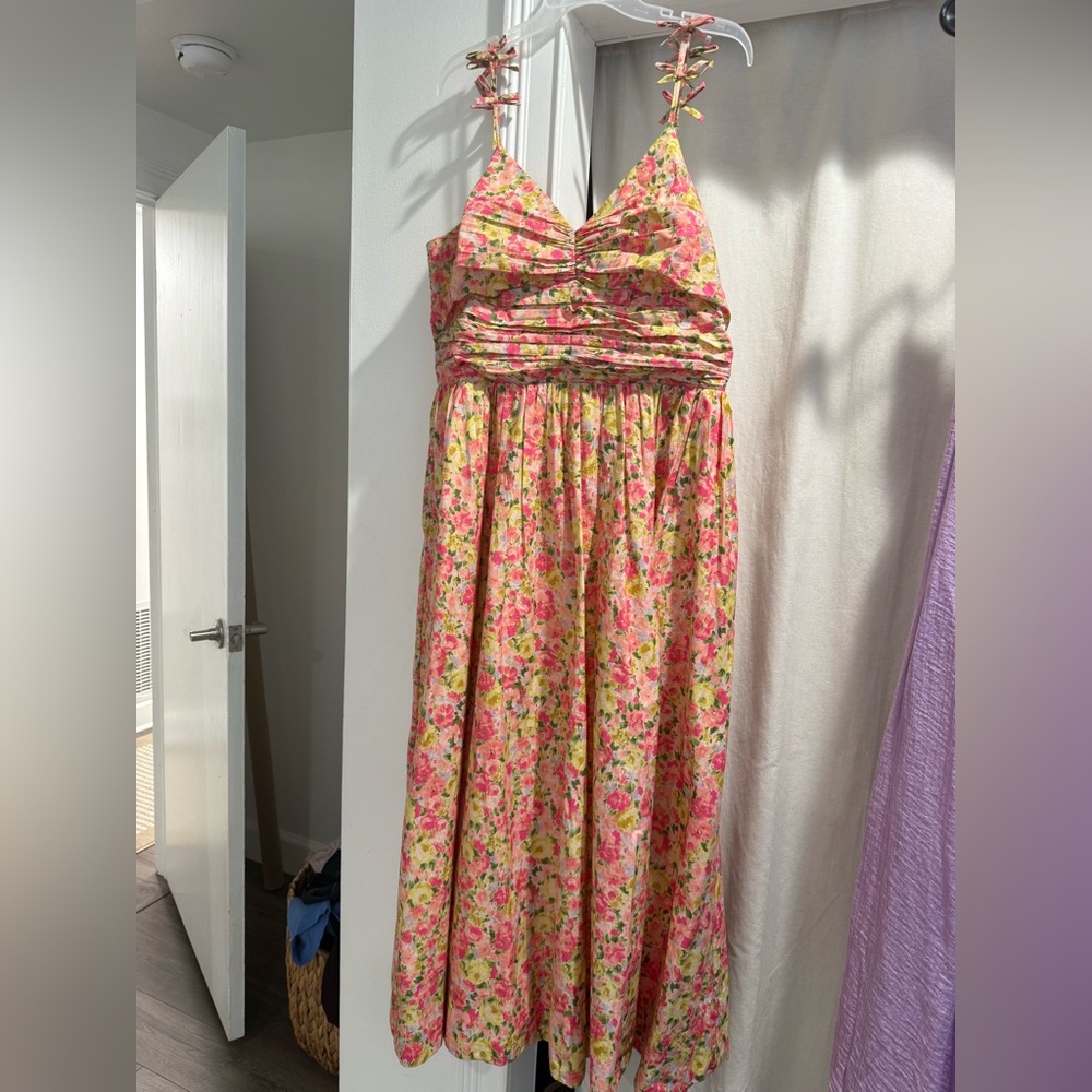 Floral Pink Maxi Dress